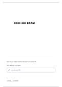 CSCI 340 &ndash; Exam 1 Study Guide