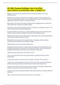 PD 1096 &lpar;National Building Code of the Phil&period;&rpar; QUESTIONS & ANSWERS&semi; 100&percnt; CORRECT&excl;&excl;