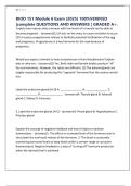 BIOD 151 Module 6 Exam &lpar;2025&rpar; 100&percnt;VERIFIED &vert;complete QUESTIONS AND ANSWERS &vert; GRADED A&plus;&period;