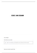 CSCI 340 &ndash; Exam 2 Study Guide