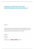 Assignment 1 for RSC2601 Exam Latest  2025&vert;2026 Questions and Answers Graded A&plus;
