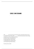 CSCI 340 &ndash; Test 1 Study Guide