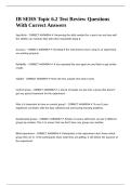 IB SEHS Topic 6&period;2 Test Review Questions With Correct Answers