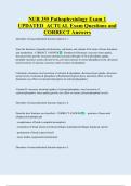 NUR 355 Pathophysiology Exam 1  UPDATED  ACTUAL Exam Questions and  CORRECT Answers 