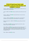 NUR 355 Final Exam Study Guide  UPDATED  ACTUAL Exam Questions and  CORRECT Answers 