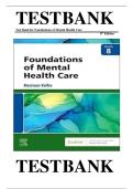TEST BANK Foundations of Mental Health Care &lpar;8TH&rpar; by Michelle Morrison-Valfre&vert; Complete Guide Chapter 1-33 NEWEST VERSION