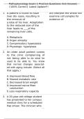 Pathophysiology Exam 1 Practice Questions And Answers &lbrace;100&percnt; Correct&rcub; Latest Update&excl;&excl;&excl;