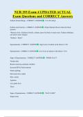 NUR 355 Exam 4 UPDATED ACTUAL  Exam Questions and CORRECT Answers 