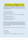 NURS 355 Exam 3 UPDATED ACTUAL    Exam Questions and CORRECT Answers 