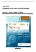 Test Bank For Contemporary Nursing Issues&comma; Trends&comma; & Management 9th Edition by Barbara Cherry&comma; Susan Jacob 9780323776875 Chapter 1-28 Complete Guide&period;