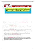 Texas Landscape Irrigation Exam With Correct Solutions&comma;2025&comma;A&plus;Graded&comma;Pass Gauranteed&period;