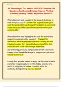 AV Technologist Test Newest 2025&sol;2026 Complete 200  Questions And Correct Detailed Answers &lpar;Verified  Answers&rpar; &vert;Already Graded A&plus;&vert;&vert;Newest Version&excl;&excl;&excl;