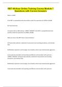 RBT 40-Hour Online Training Course Module 7 &vert; Questions with Correct Answers