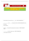 Texas Irrigator Exam Prep Questions And With Correct Answers&comma;2025&period;
