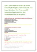 CAISS Final Exam Bank 2025 Accurate Currently Testing Exam Versions with Real Exam Questions And Answers with Rationales&sol;Expert Verified And Guaranted Pass&sol;Latest Update&period;