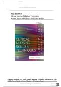 Test Bank For Clinical Nursing Skills and Techniques&comma; 11th Edition &lpar; Potter&comma; perry &comma; 2025&rpar; All Chapters 1-43 &vert; Latest Edition