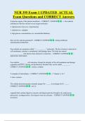 NUR 355 Exam 1 UPDATED  ACTUAL   Exam Questions and CORRECT Answers 