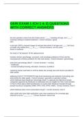 GERI EXAM 1 &lpar;CH 1 & 2&rpar; QUESTIONS WITH CORRECT ANSWERS