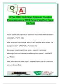 NFPA 1006 Technical Rescuer Exam &lpar;2025&sol;2026&rpar; &ndash; 150&plus; Expert-Verified Questions & Answers &vert; Rope Systems&comma; MA Calculations&comma; Belay Types&comma; PPE&comma; NFPA Standards