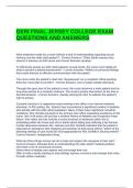 GERI FINAL JERSEY COLLEGE EXAM QUESTIONS AND ANSWERS