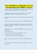 GLGy 308 Midterm I UPDATED  ACTUAL  Exam Questions and CORRECT Answers
