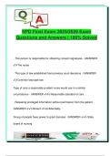 NPD Final Exam 2025&sol;2026 &ndash; 150&plus; Fully Solved Questions &vert; Legal Ethics&comma; HIPAA&comma; Informed Consent&comma; QSEN&comma; Bioethics&comma; End-of-Life Care&comma; Nursing History