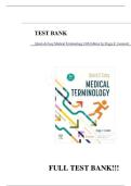Test Bank - Quick and Easy Medical Terminology&comma; 10th Edition &lpar;Leonard&comma; 2024&rpar;&comma; Chapter 1-15 &vert; All Chapters