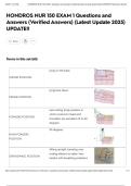 HONDROS NUR 150 EXAM 1 Questions and Answers &lpar;Verified Answers&rpar; &lpar;Latest Update 2025&rpar; UPDATE&excl;&excl;
