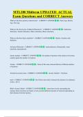 MTL200 Midterm UPDATED  ACTUAL   Exam Questions and CORRECT Answers 