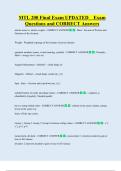 MTL 200 Final Exam UPDATED    Exam  Questions and CORRECT Answers