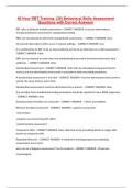 40 Hour RBT Training&colon; &lpar;20&rpar; Behavioral Skills Assessment Questions with Correct Answers