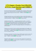 C773 Chapter 1 Practice Test UPDATED  ACTUAL  Exam Questions and CORRECT  Answers 