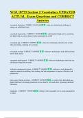 WGU D773 Section 2 Vocabulary UPDATED  ACTUAL  Exam Questions and CORRECT  Answers 