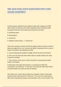NRS 3016 FINAL EXAM QUESTIONS WITH 100&percnt; SOLVED ANSWERS&excl;&excl;