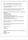 NUR 311 final Questions With Complete Solutions