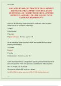 ABO NCLE EXAM AND PRACTICE EXAM NEWEST  2025 TEST BANK&vert; COMPLETE 650 REAL EXAM  QUESTIONS AND CORRECT DETAILED ANSWERS  &lpar;VERIFIED ANSWERS&rpar; GRADED A&plus;&vert; ABO -NCLE  EXAM 2025 &lpar;BRAND NEW&excl;&excl;&rpar; 