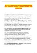 IND 123 - INTRODUCTION TO INDUSTRIAL ENGINEERING EXAM QUESTIONS AND FULLY CORRECT ANSWERS &lpar;PASS GUARANTEE&rpar;