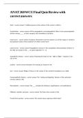 ANAT 260 WCU Final Quiz Review with correct answers