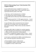 NUR 311&colon; Pharmacology Exam 1 Study Questions With Complete Solutions