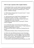 NUR 311 Quiz 1 Questions With Complete Solutions