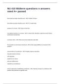NU 410 Midterm questions n answers rated A&plus; passed