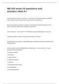 NR 410 exam -3 questions and answers rated A&plus;