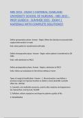 NRS 3015 &colon; EXAM 1 MATERIAL &lpar;OAKLAND UNIVERISTY SCHOOL OF NURSING - NRS 3015 - PROF ULREICH - SUMMER 2025 - EXAM 1 MATERIAL&rpar; WITH COMPLETE SOLUTIONS&excl;&excl;