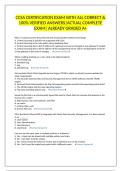CCSA CERTIFICATION EXAM WITH ALL CORRECT & 100&percnt; VERIFIED ANSWERS&vert;ACTUAL COMPLETE EXAM&vert; ALREADY GRADED A&plus;