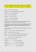 GUEST SERVICES GOLD EXAM WITH ALL CORRECT & 100&percnt; VERIFIED ANSWERS&vert;ALREADY GRADED A&plus;