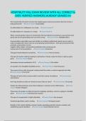 HOSPITALITY FALL EXAM REVIEW WITH ALL CORRECT & 100&percnt; VERIFIED ANSWERS&vert;ALREADY GRADED A&plus;