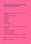 NMNC 1235 EXAM 1 STUDY GUIDE QUESTIONS WITH 100&percnt; CORRECT ANSWERS&excl;&excl;