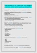 CFSP EXAM WITH ALL CORRECT & 100&percnt; VERIFIED ANSWERS&vert;LATEST UPDATE&vert;ALREADY GRADED A&plus;