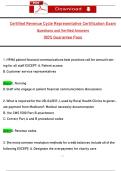 Certified Revenue Cycle Representative Certification Exam  Questions and Verified Answers  100&percnt; Guarantee Pass 