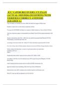 ICC VAPOR RECOVERY-VT EXAM &lpar;ACTUAL 2025&sol;2026&rpar; QUESTIONS WITH VERIFIED CORRECT ANSWERS &lpar;GRADED A&plus;